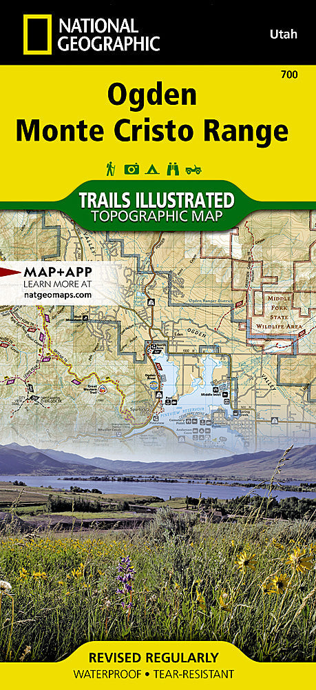 National Geographic Trails Illustrated Utah Ogden Monte Cristo Range Map TI00000700