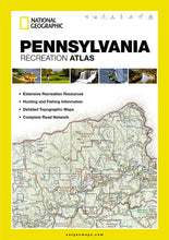 Load image into Gallery viewer, National Geographic Pennsylvania Recreation Atlas Road Map Topo Maps ST01020731
