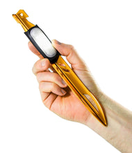 Load image into Gallery viewer, UCO StakeLight 17-Lumen LED Lighted Tent/Tarp Stakes 4-Pack Gold Color ML-SL4PK
