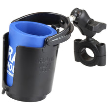 Load image into Gallery viewer, RAM Mount Torque 1-1/8&quot; - 1-1/2&quot; Diameter Handlebar/Rail Base w/B Size 1&quot; Ball, Short Arm  Level Cup [RAM-B-408-112-15-A-132U]
