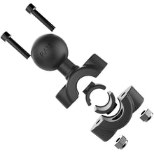 Load image into Gallery viewer, RAM Mount RAM Torque 3/8&quot; - 5/8&quot; Diameter Mini Rail Base with 1&quot; Ball, Short Arm and X-Grip for Larger Phones [RAM-B-408-37-62-A-UN10]
