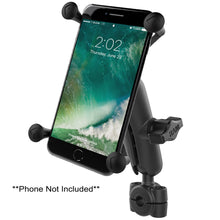 Load image into Gallery viewer, RAM Mount RAM Torque 3/8&quot; - 5/8&quot; Diameter Mini Rail Base with 1&quot; Ball, Medium Arm and X-Grip for Larger Phones [RAM-B-408-37-62-UN10U]
