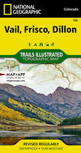 Load image into Gallery viewer, National Geographic Trails Illustrated CO Colo Vail, Frisco, Dillon Topo Map TI00000108
