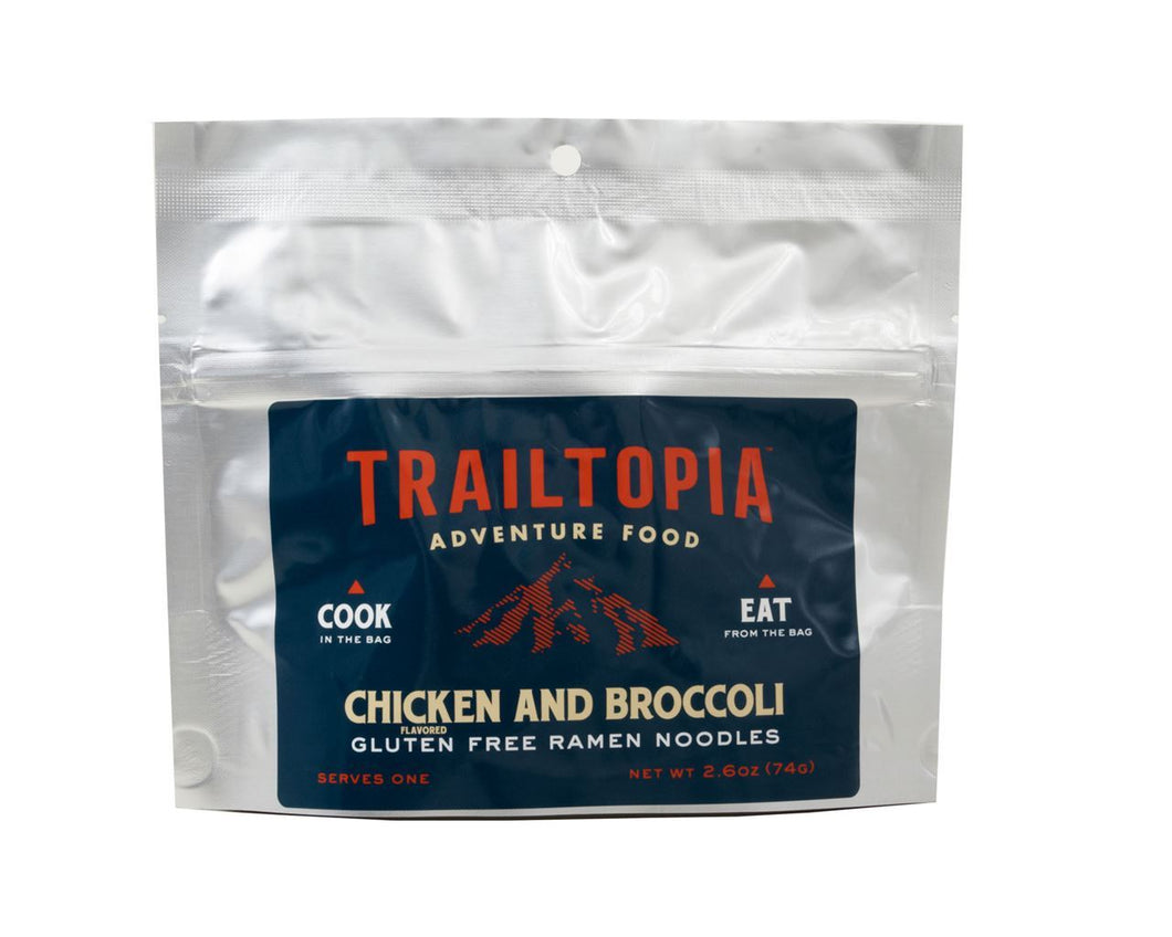 Trailtopia Gluten Free Chicken w/Broccoli Ramen Noodles 1 Serving