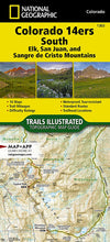 Load image into Gallery viewer, National Geographic TI Colorado 14ers South Topographic Map Guide TI00001303
