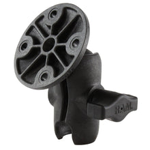 Load image into Gallery viewer, RAM Mount Composite 1&quot; Ball Short Length Double Socket Arm w/2.5&quot; Round Base Including AMPs Hole Pattern [RAP-B-103U-A]
