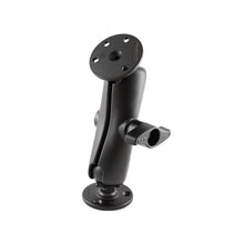 Load image into Gallery viewer, RAM Mount D Size 2.25&quot; Ball Mount w/2 - 3.68&quot; Round Plate  Medium Length Double Socket Arm [RAM-D-101U]
