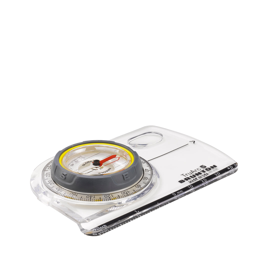 Brunton TruArc 5 Baseplate Compass w/Lanyard - Declination Adjust, Inch / cm
