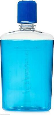 Nalgene Flask 12oz Drink Bottle Glacier Blue - Slender Lightweight Leakproof