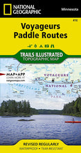 Load image into Gallery viewer, National Geographic Trails Illustrated MN Voyageurs Paddling Routes Topo Map TI00000410
