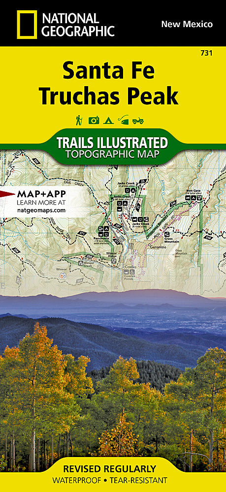 National Geographic Trails Illustrated NM Santa Fe, Truchas Peak Topo Map TI00000731