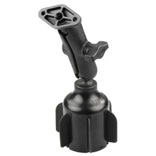 Load image into Gallery viewer, RAM Mount RAM Stubby Cup Holder Mount w/Diamond Plate [RAP-B-299-4-238U]
