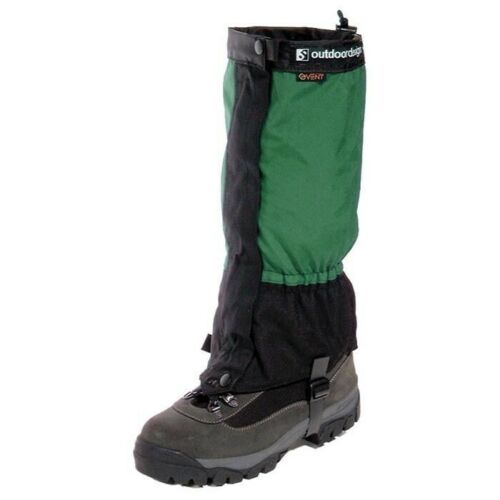 Outdoor Designs Perma eVENT Gaiter Small Green w/Front Zip/Storm Flap/Boot Strap