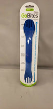 Load image into Gallery viewer, Humangear GoBites Duo Spoon/Fork Combo Utensil Blue - Sturdy BPA-Free Nylon

