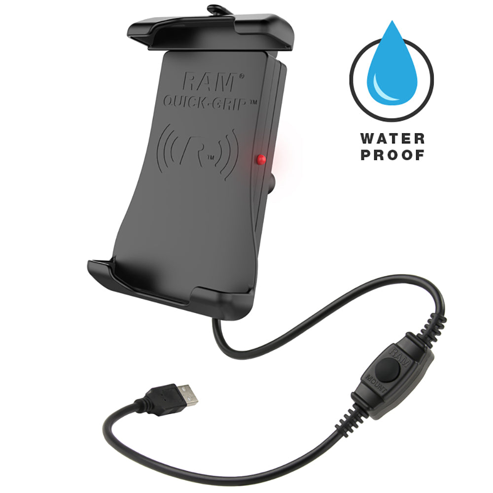 RAM Mount Quick-Grip Waterproof Wireless Charging Holder [RAM-HOL-UN14WB]
