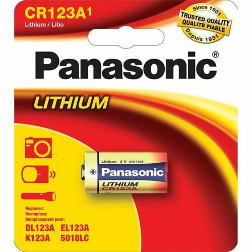 Panasonic CR123A Lithium 3V Camera Photo Battery 1-Pack CR17345-DL/EL123A-K123A