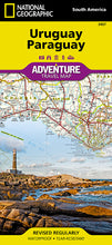 Load image into Gallery viewer, National Geographic Adventure Map Uruguay Paraguay South America AD00003407
