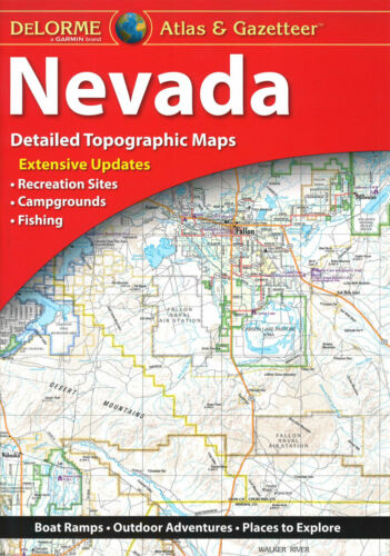 Delorme Nevada NV Atlas & Gazetteer Map Newest Edition Topographic / Road Maps