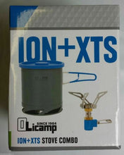 Load image into Gallery viewer, Olicamp Ion Micro Titanium Ultralight Butane Stove / XTS Pot &amp; Lid Combo
