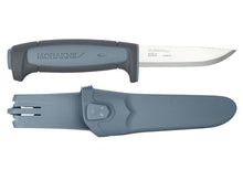 Load image into Gallery viewer, Morakniv Basic 511 3.6&#39;&#39; Carb Steel Blade Dusty Blue/Gray Knife w/Sheath M-14047

