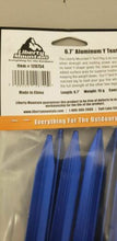 Load image into Gallery viewer, Liberty Mountain Blue Anodized Aluminum 6.7&quot; Y Tent Pegs / Stakes 6-Pack
