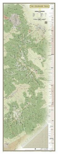 National Geographic Colorado Trail Wall Map 18