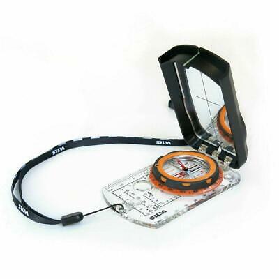 Silva Ranger 2.0 US Liquid-Filled Mirror Sighting Compass Orange w/Scale Lanyard