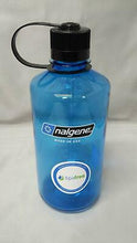 Load image into Gallery viewer, Nalgene Narrow Mouth 32oz BPA Free Tritan Water Bottle Slate Blue w/Black Lid
