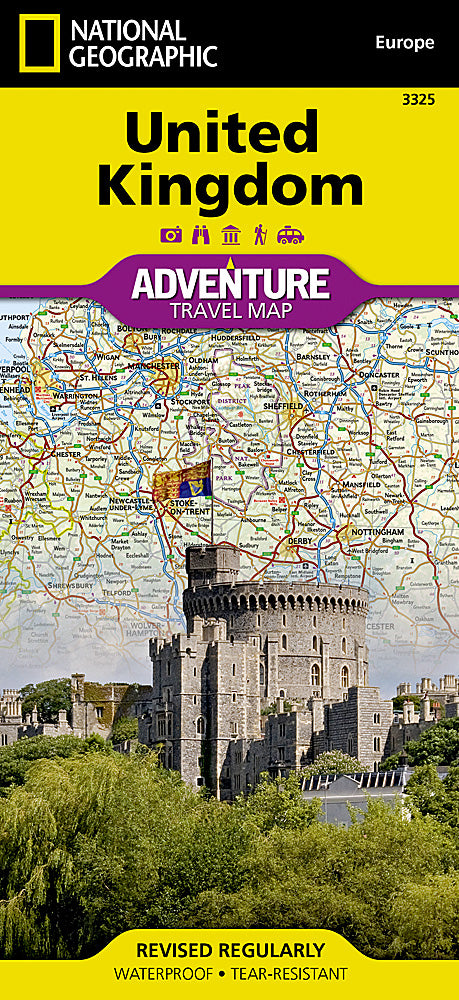 National Geographic Adventure Map United Kingdom Europe AD00003325