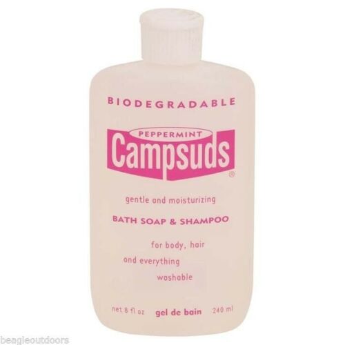 Sierra Dawn Campsuds Camp Soap 8oz Biodegradable Bath / Shampoo Peppermint
