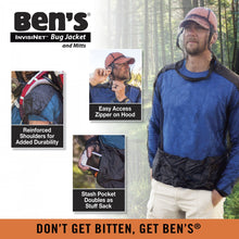 Load image into Gallery viewer, Ben&#39;s InvisiNet Bug Jacket and Mitts L/XL 0006-7221
