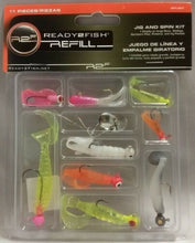 Load image into Gallery viewer, Ready2Fish 11-Piece Jig &amp; Spin Lure Kit - Bass, Walleye, Northern, Panfish
