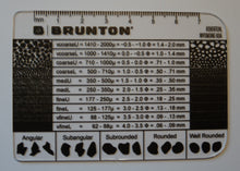 Load image into Gallery viewer, Brunton Grain Size Card Geology Reference Tool F-GRAINCARD
