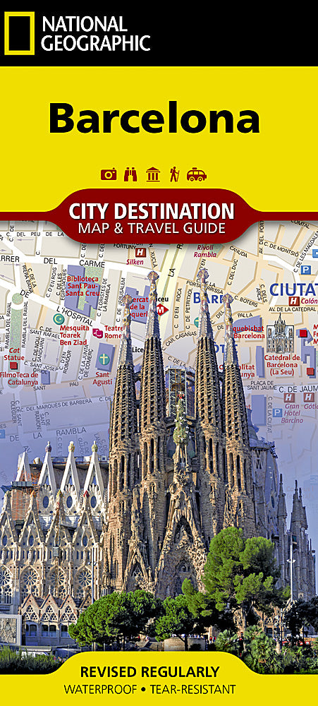 National Geographic City Destination Map Barcelona Spain DC01020635
