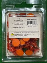Load image into Gallery viewer, HME Plastic Trail Tacks Highly-Reflective Orange 50-Pack PRT-50
