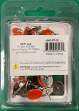 Load image into Gallery viewer, HME Metal Trail Tacks Highly-Reflective Orange 50-Pack RT-50
