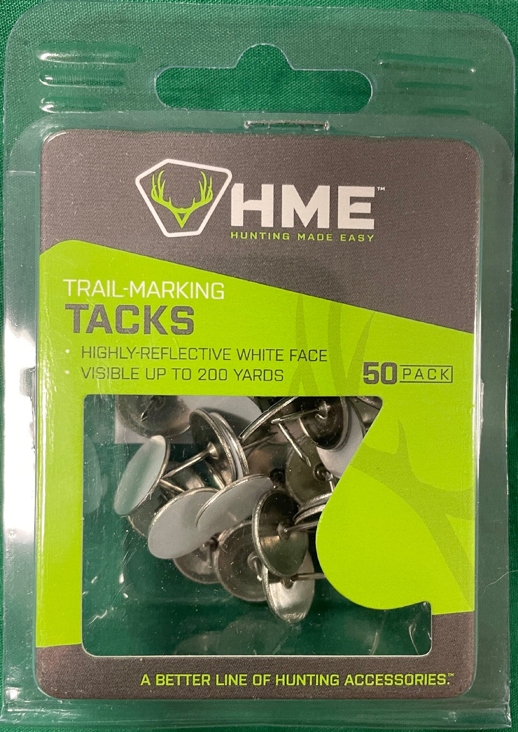 HME Metal Trail Tacks Highly-Reflective White 50-Pack RT-50-W