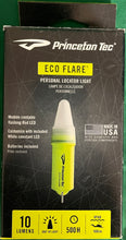 Load image into Gallery viewer, Princeton Tec Eco Flare Flashlight w/Key Ring Neon Yellow EF-2-NY
