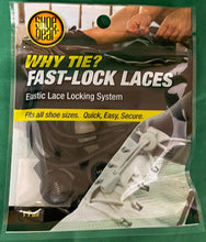 Load image into Gallery viewer, Shoe Gear Fast-Lock Shoe Laces Black 373-02
