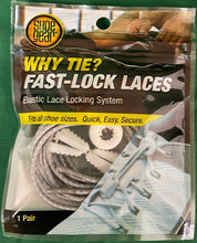 Load image into Gallery viewer, Shoe Gear Fast-Lock Shoe Laces Gray 373-03
