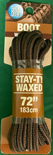 Load image into Gallery viewer, Shoe Gear Waxed Boot Laces 72&quot; Brown / Black 311-12
