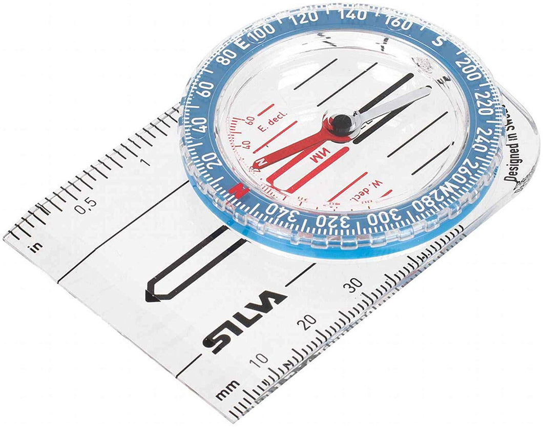 Silva Starter 1-2-3 Liquid-Filled Baseplate Compass w/Ruler, Lanyard, Waterproof