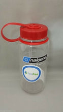 Load image into Gallery viewer, Nalgene Wide Mouth 16oz BPA Free Tritan Water Bottle Clear w/Red Lid

