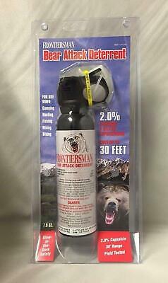 NEW Sabre Frontiersman Bear Spray 7.9oz (No Holster) Maximum Strength 30' Range