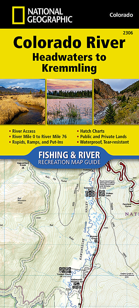 National Geographic Colorado River Headwater-Kremmling Map Guide TI00002306