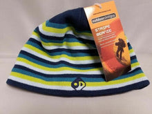 Load image into Gallery viewer, Outdoor Designs Knitted Stripe Beanie Hat w/Fleece 100 Headband - Reef Color
