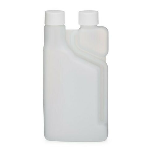 Bettix Twin Neck 16oz Measure & Pour Dispensing Bottle w/Caps + Pivot Spout Cap