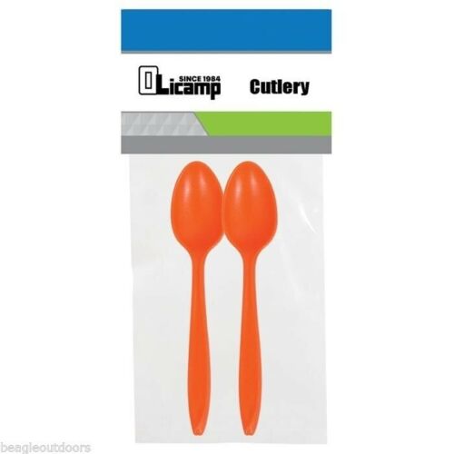 Olicamp Orange Cutlery 2- Pack Teaspoons Light Weight Spoon