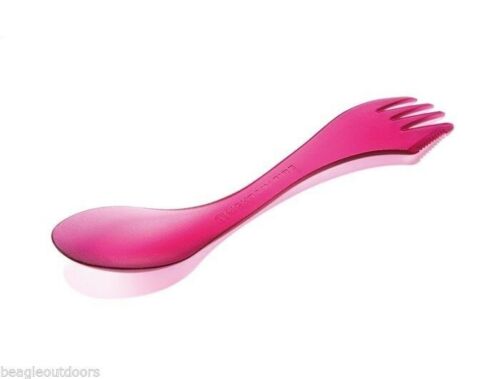 Light My Fire Spork Original Spoon-Fork-Knife Combo Utensil Transparent Pink