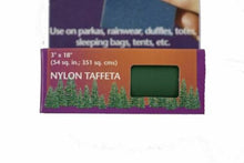 Load image into Gallery viewer, Kenyon K-Tape 3&quot; x 18&quot; Forest Green Taffeta Nylon Adhesive-Backed Repair Tape
